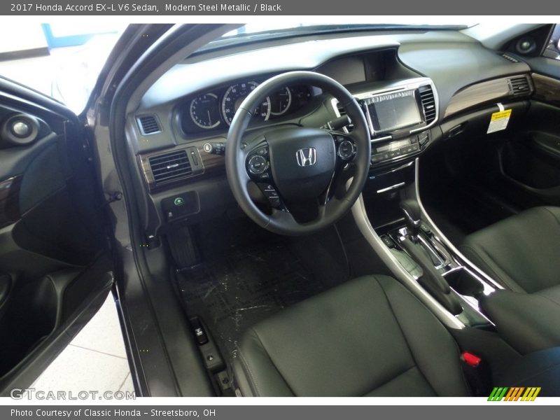 Modern Steel Metallic / Black 2017 Honda Accord EX-L V6 Sedan