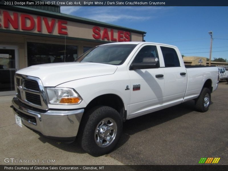Bright White / Dark Slate Gray/Medium Graystone 2011 Dodge Ram 3500 HD ST Crew Cab 4x4