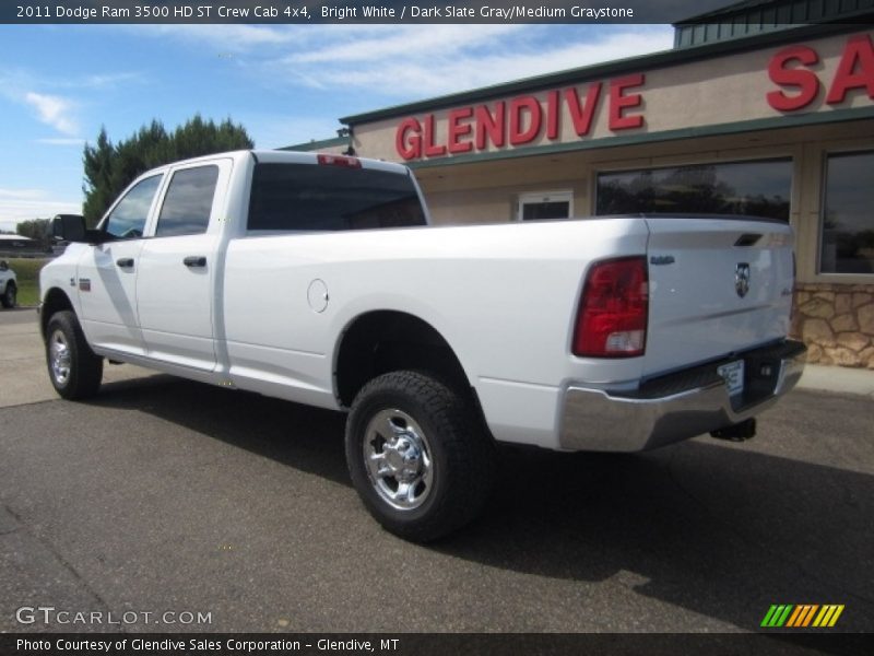 Bright White / Dark Slate Gray/Medium Graystone 2011 Dodge Ram 3500 HD ST Crew Cab 4x4