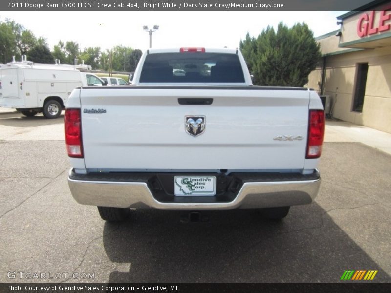 Bright White / Dark Slate Gray/Medium Graystone 2011 Dodge Ram 3500 HD ST Crew Cab 4x4