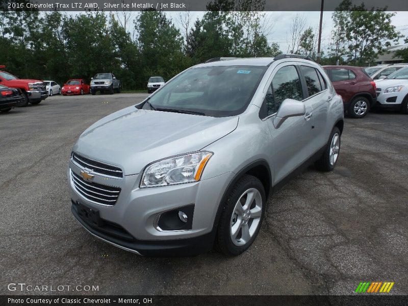 Silver Ice Metallic / Jet Black 2016 Chevrolet Trax LTZ AWD