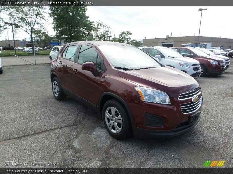 Crimson Metallic / Jet Black 2016 Chevrolet Trax LS