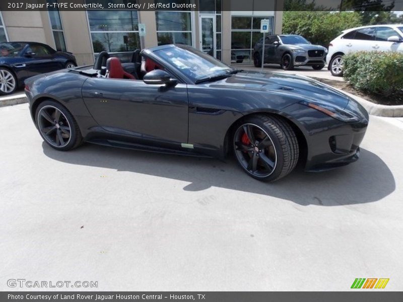 Storm Grey / Jet/Red Duotone 2017 Jaguar F-TYPE Convertible