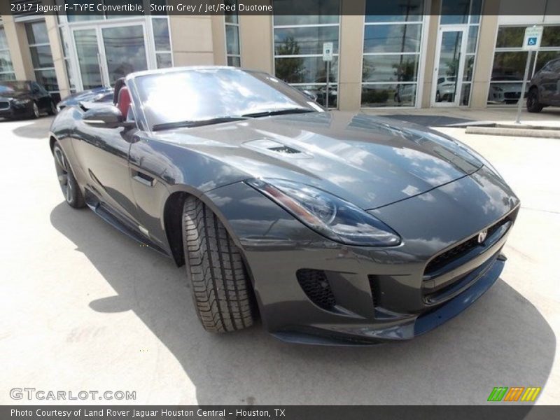 Storm Grey / Jet/Red Duotone 2017 Jaguar F-TYPE Convertible