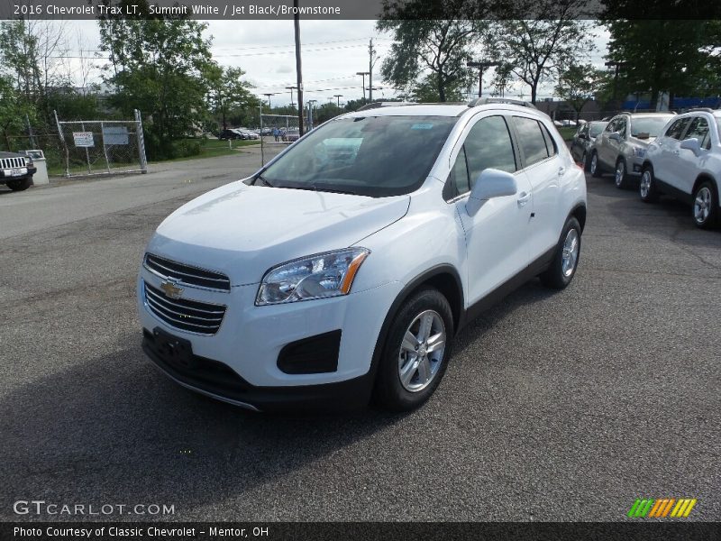 Summit White / Jet Black/Brownstone 2016 Chevrolet Trax LT