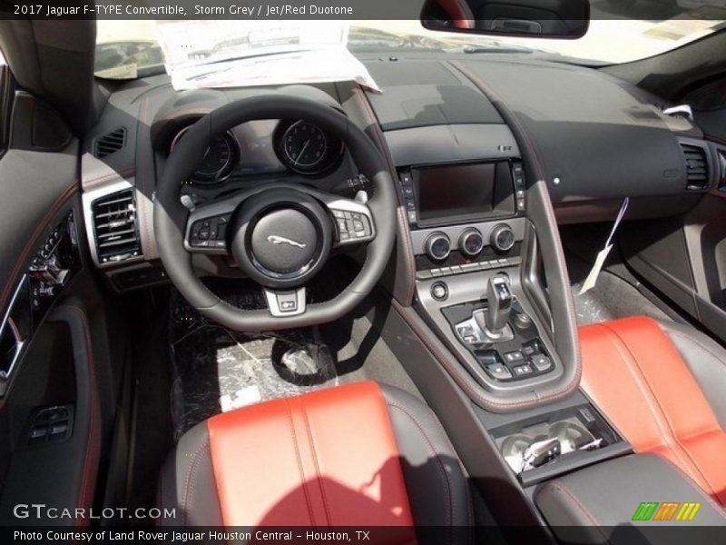 Storm Grey / Jet/Red Duotone 2017 Jaguar F-TYPE Convertible