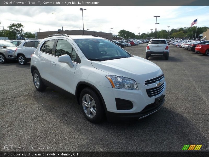 Summit White / Jet Black/Brownstone 2016 Chevrolet Trax LT