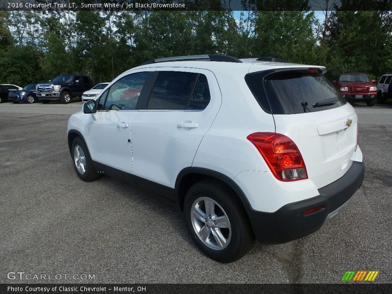 Summit White / Jet Black/Brownstone 2016 Chevrolet Trax LT