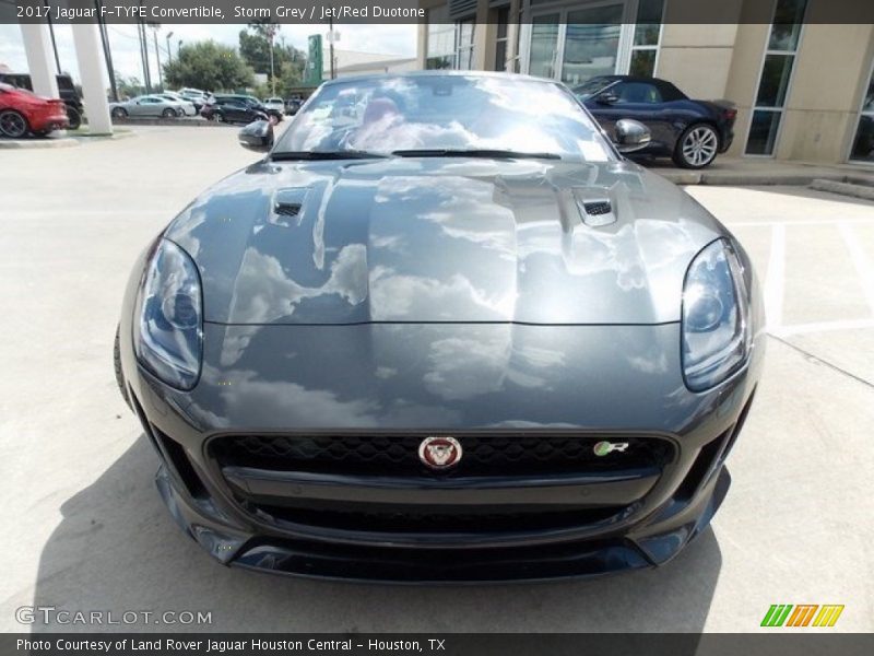 Storm Grey / Jet/Red Duotone 2017 Jaguar F-TYPE Convertible