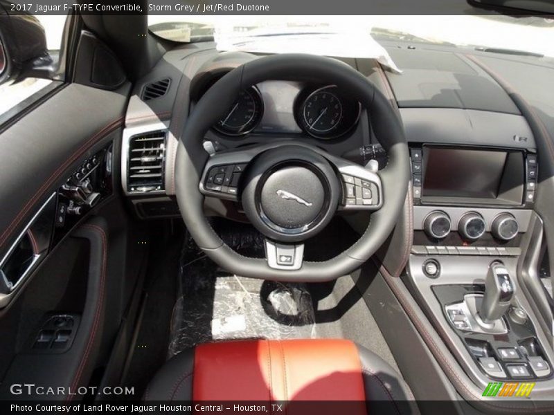 Storm Grey / Jet/Red Duotone 2017 Jaguar F-TYPE Convertible
