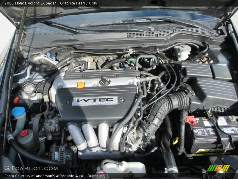 Graphite Pearl / Gray 2005 Honda Accord LX Sedan