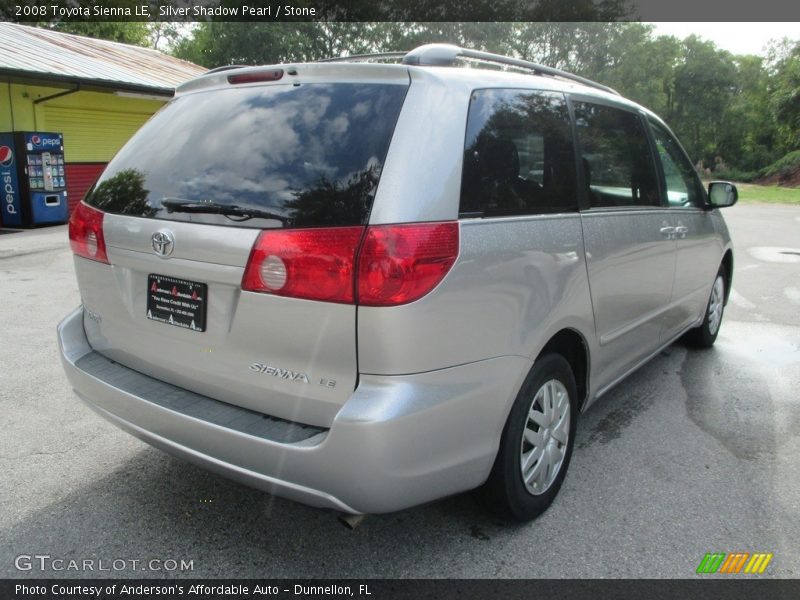 Silver Shadow Pearl / Stone 2008 Toyota Sienna LE