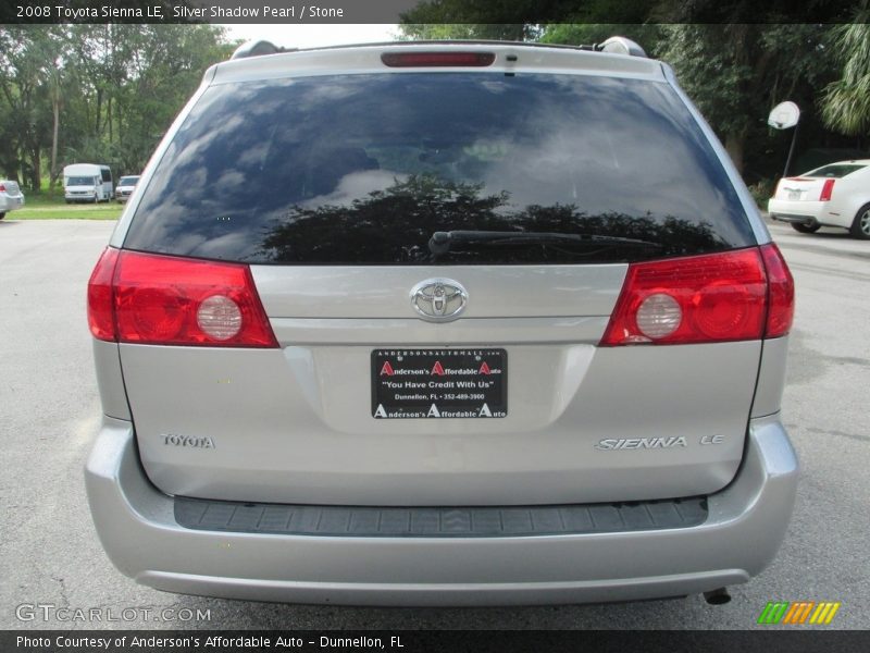Silver Shadow Pearl / Stone 2008 Toyota Sienna LE