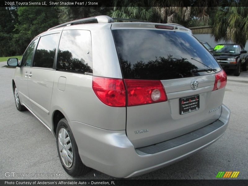 Silver Shadow Pearl / Stone 2008 Toyota Sienna LE