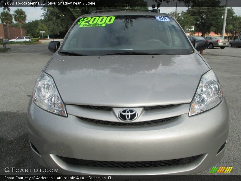 Silver Shadow Pearl / Stone 2008 Toyota Sienna LE