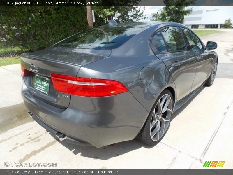 Ammonite Grey / Jet/Red 2017 Jaguar XE 35t R-Sport
