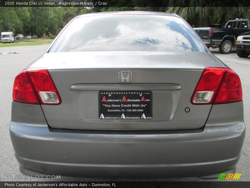 Magnesium Metallic / Gray 2005 Honda Civic LX Sedan