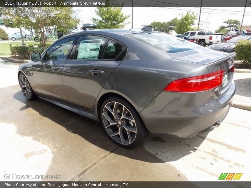 Ammonite Grey / Jet/Red 2017 Jaguar XE 35t R-Sport