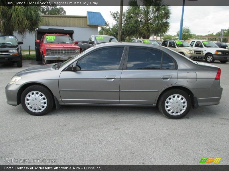 Magnesium Metallic / Gray 2005 Honda Civic LX Sedan