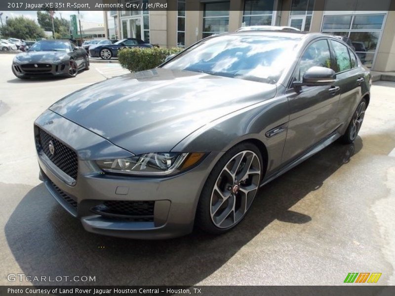 Ammonite Grey / Jet/Red 2017 Jaguar XE 35t R-Sport