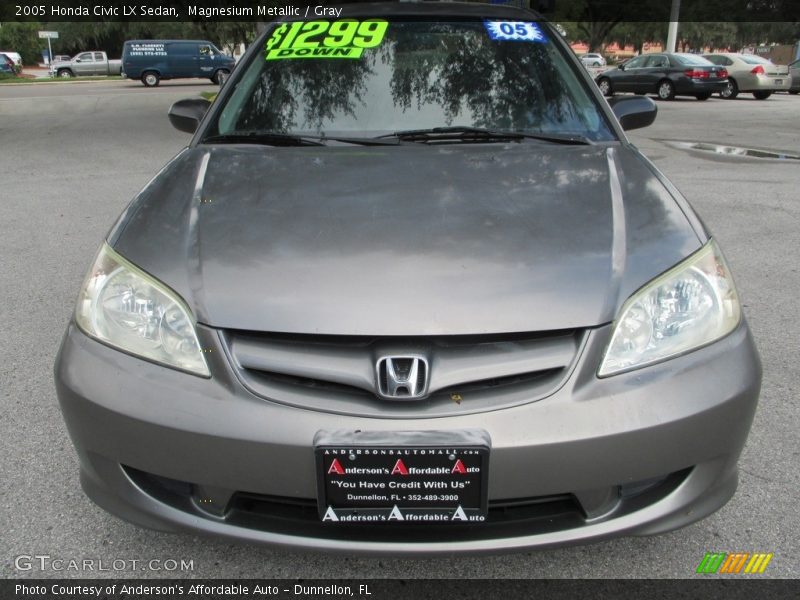 Magnesium Metallic / Gray 2005 Honda Civic LX Sedan