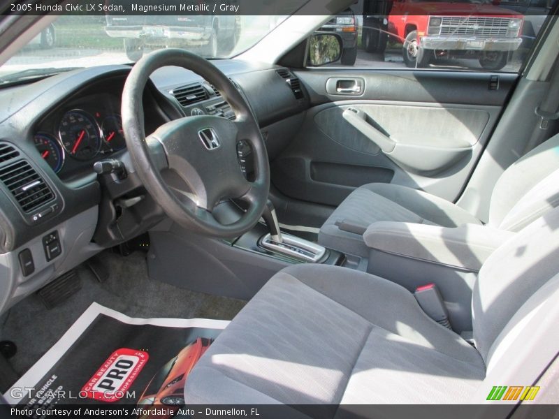 Magnesium Metallic / Gray 2005 Honda Civic LX Sedan