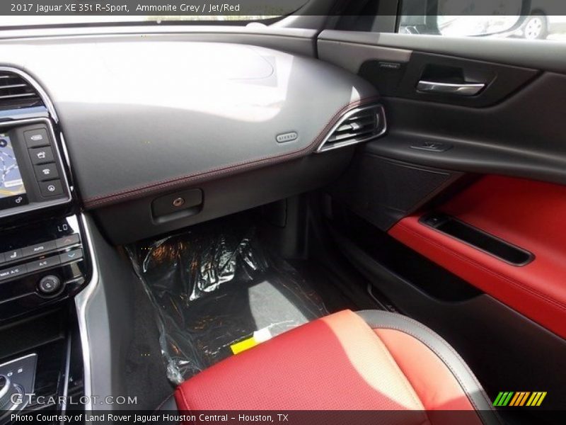 Ammonite Grey / Jet/Red 2017 Jaguar XE 35t R-Sport