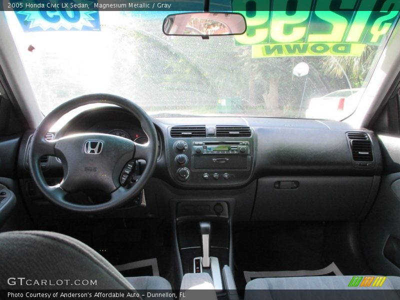 Magnesium Metallic / Gray 2005 Honda Civic LX Sedan