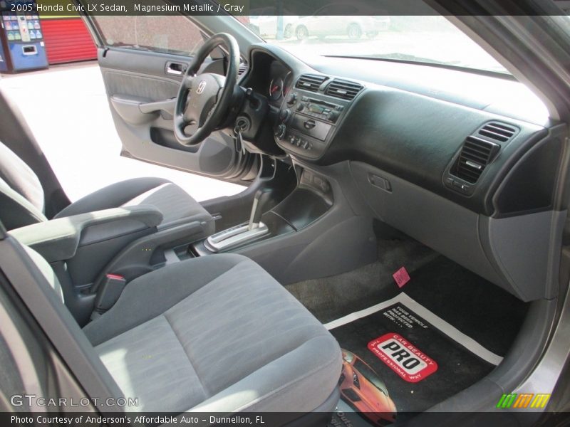 Magnesium Metallic / Gray 2005 Honda Civic LX Sedan
