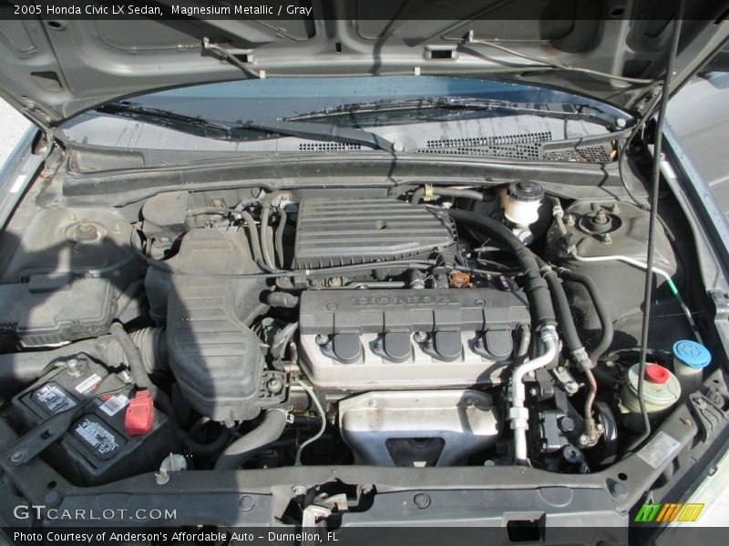 Magnesium Metallic / Gray 2005 Honda Civic LX Sedan