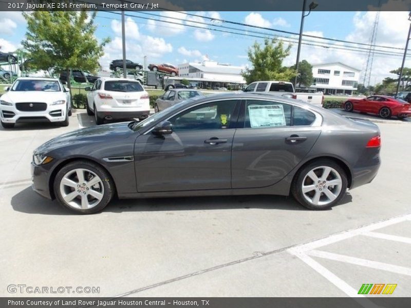 Tempest Gray / Jet 2017 Jaguar XE 25t Premium