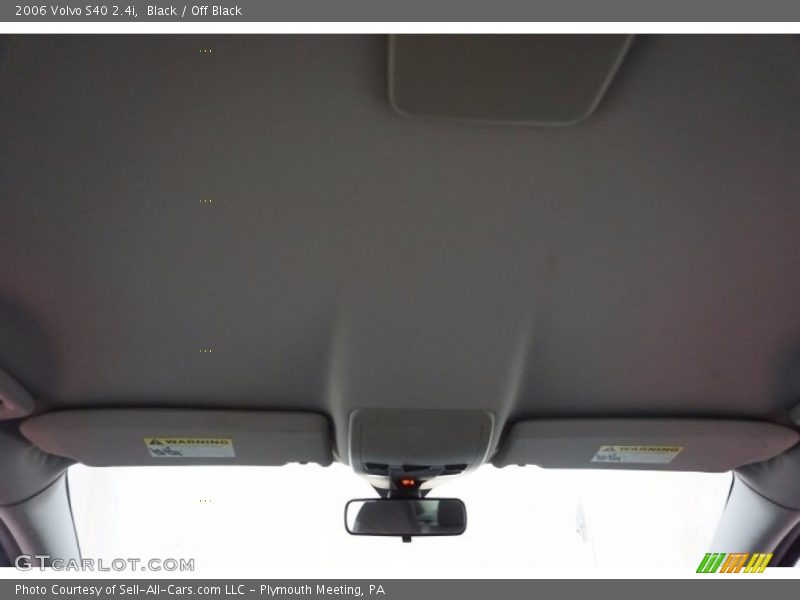 Black / Off Black 2006 Volvo S40 2.4i