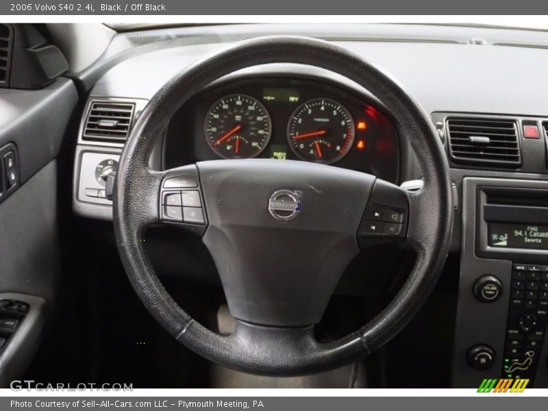Black / Off Black 2006 Volvo S40 2.4i