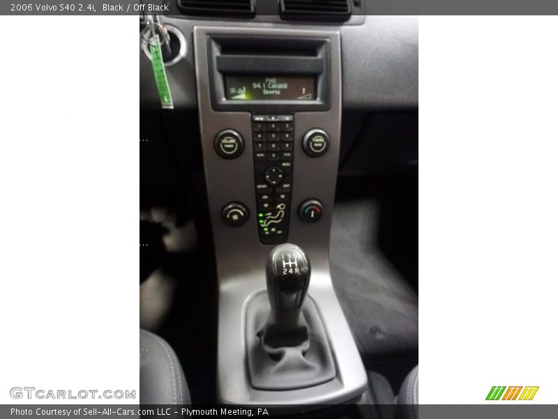 Black / Off Black 2006 Volvo S40 2.4i