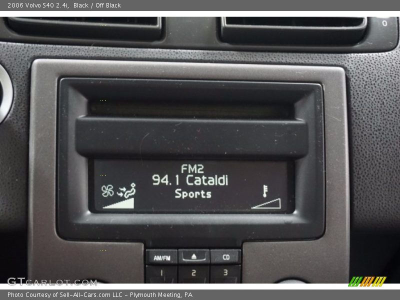 Black / Off Black 2006 Volvo S40 2.4i