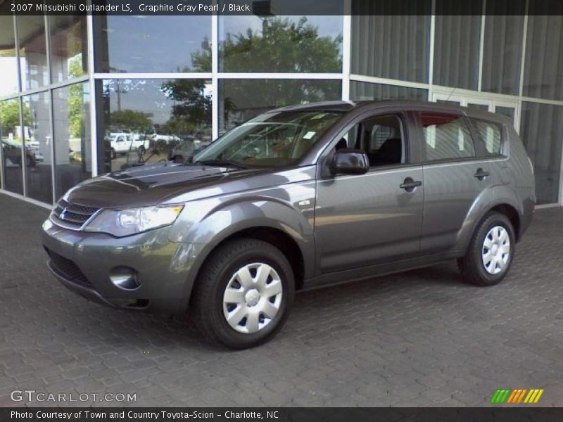 Graphite Gray Pearl / Black 2007 Mitsubishi Outlander LS
