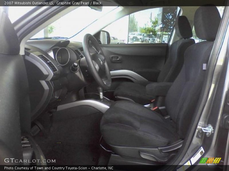 Graphite Gray Pearl / Black 2007 Mitsubishi Outlander LS