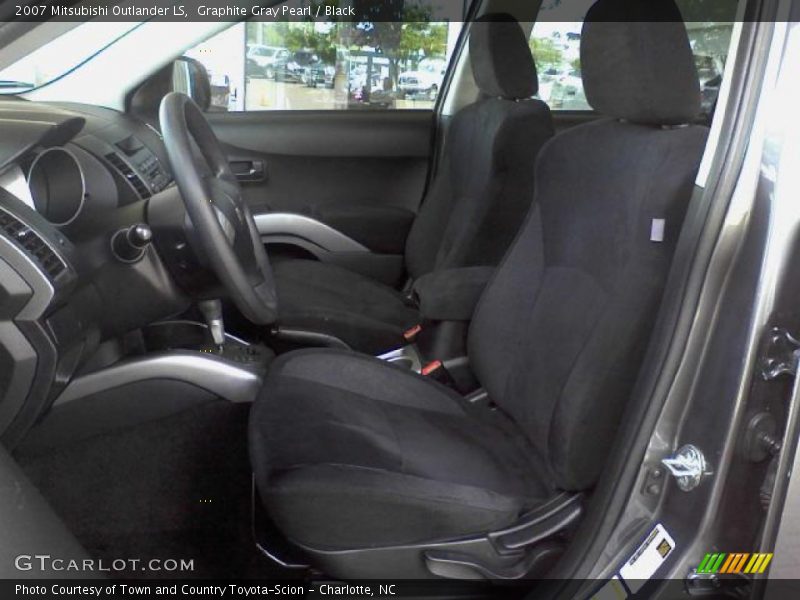 Graphite Gray Pearl / Black 2007 Mitsubishi Outlander LS