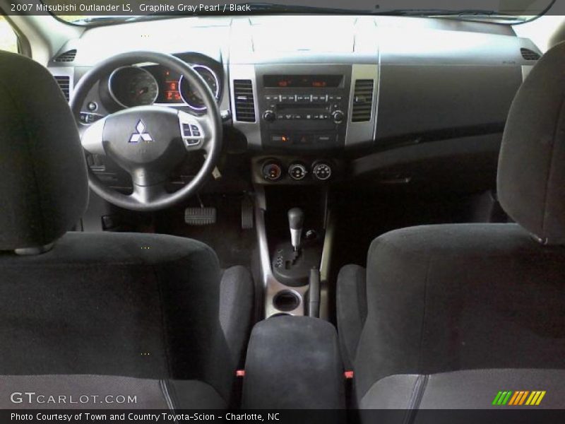 Graphite Gray Pearl / Black 2007 Mitsubishi Outlander LS