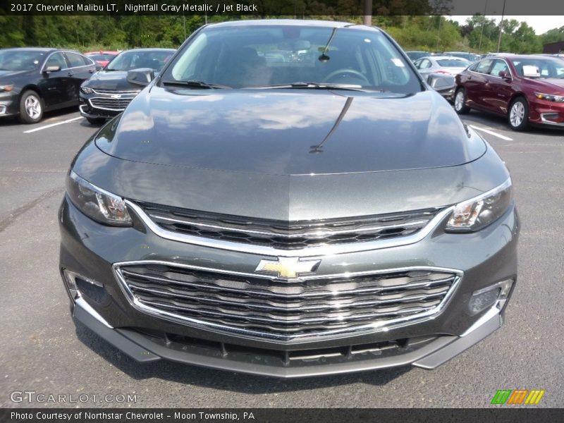 Nightfall Gray Metallic / Jet Black 2017 Chevrolet Malibu LT