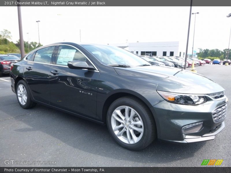 Nightfall Gray Metallic / Jet Black 2017 Chevrolet Malibu LT
