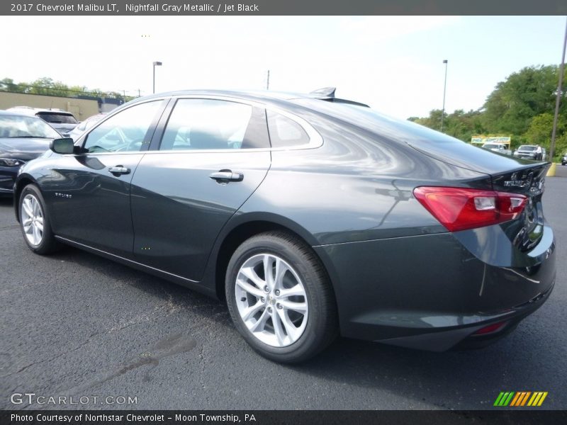 Nightfall Gray Metallic / Jet Black 2017 Chevrolet Malibu LT