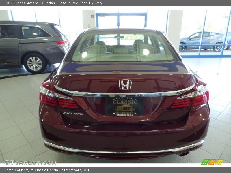 Basque Red Pearl II / Ivory 2017 Honda Accord LX Sedan