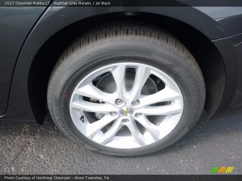 Nightfall Gray Metallic / Jet Black 2017 Chevrolet Malibu LT