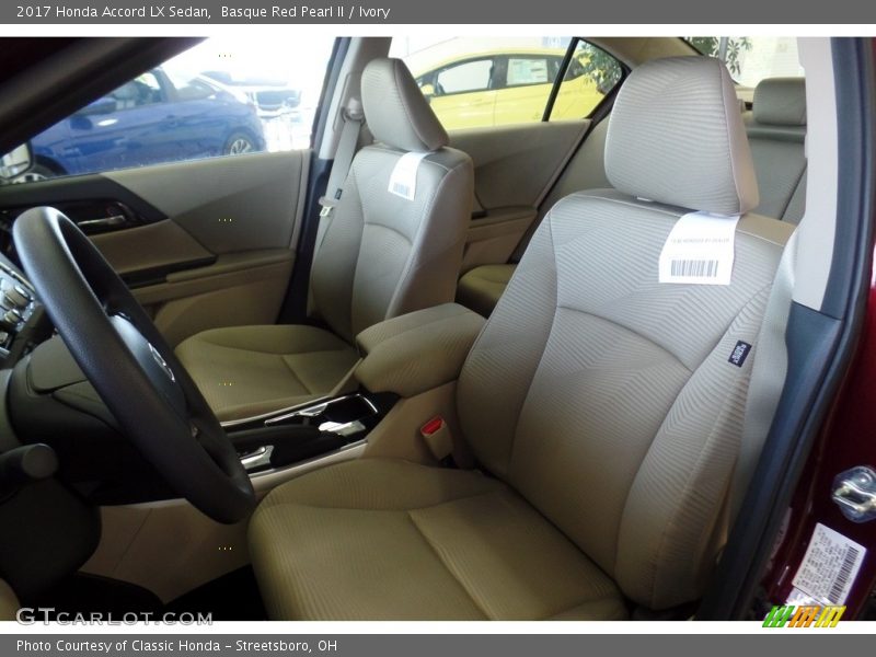 Front Seat of 2017 Accord LX Sedan