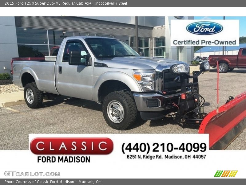 Ingot Silver / Steel 2015 Ford F250 Super Duty XL Regular Cab 4x4