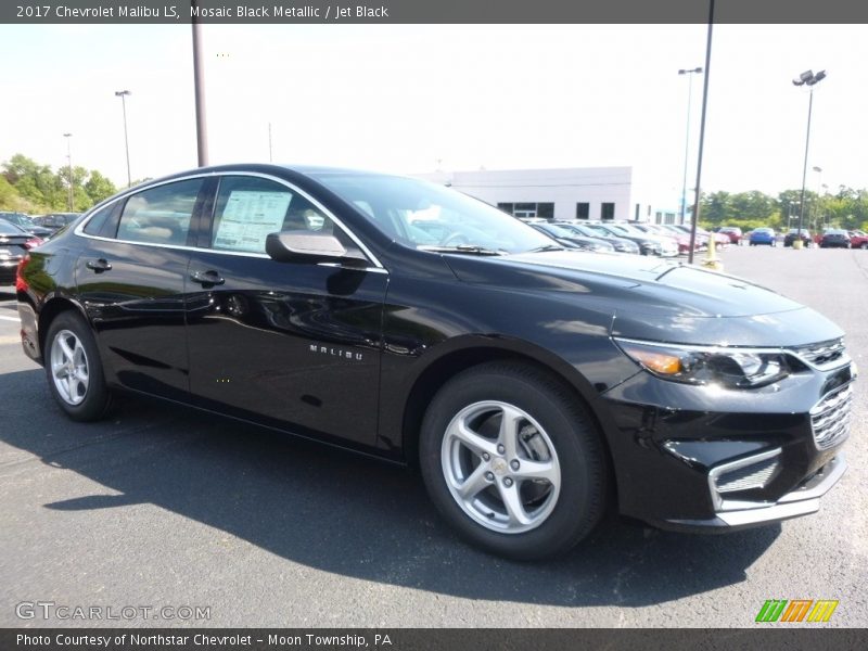 Mosaic Black Metallic / Jet Black 2017 Chevrolet Malibu LS