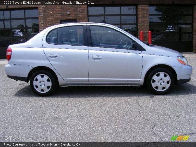 Alpine Silver Metallic / Shadow Gray 2002 Toyota ECHO Sedan