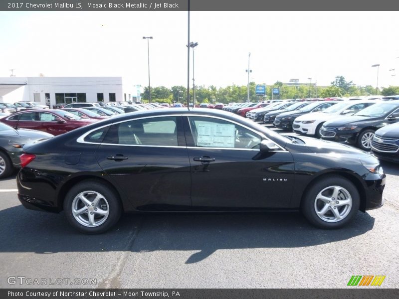 Mosaic Black Metallic / Jet Black 2017 Chevrolet Malibu LS