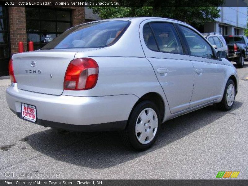 Alpine Silver Metallic / Shadow Gray 2002 Toyota ECHO Sedan